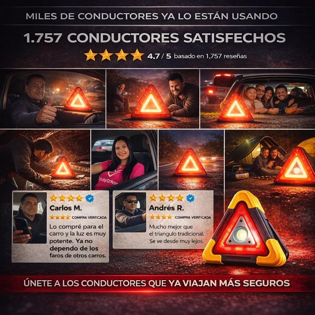 LÁMPARA CARRO TRIÁNGULO HB-6609