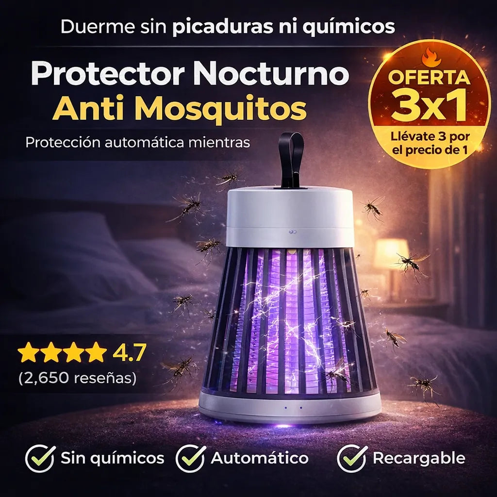 LÁMPARA MATAMOSCOS X3