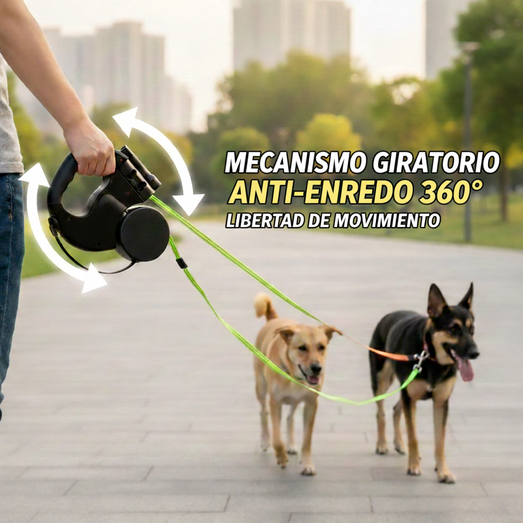 Correa para perros de doble tracción ret
