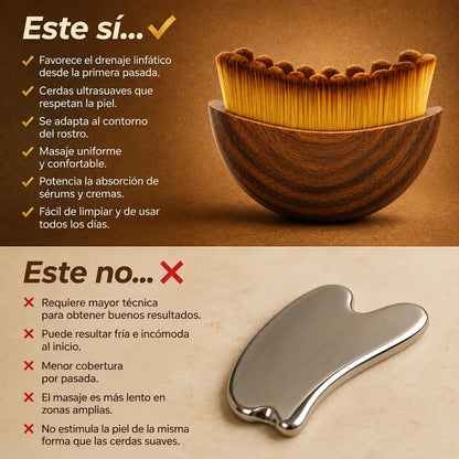 Cepillo para drenaje linfatico