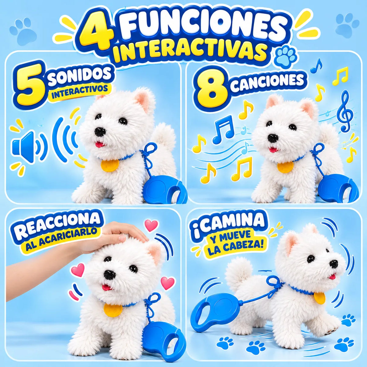 PERRO RECARGABLE CON CORREA 2