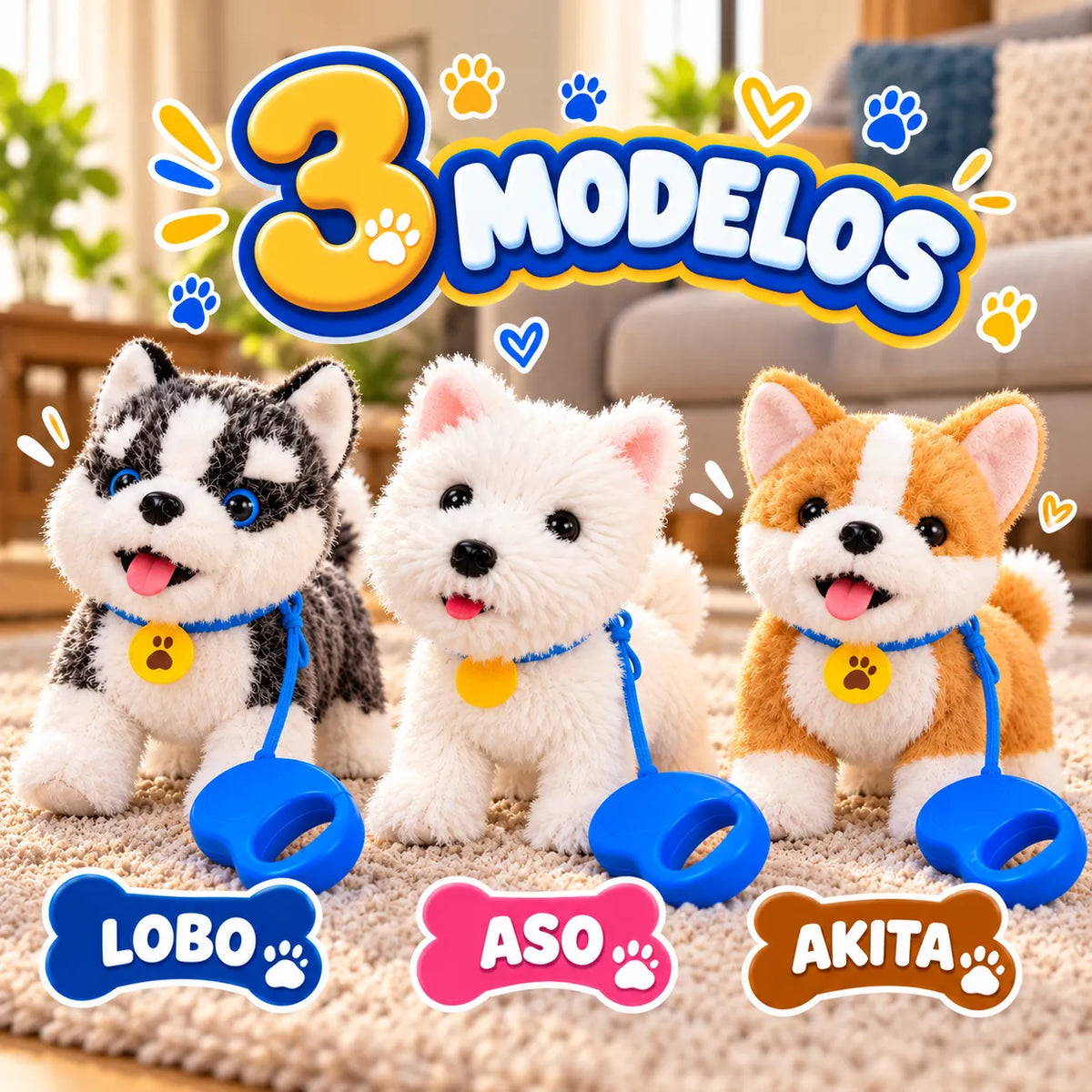 PERRO RECARGABLE CON CORREA 2