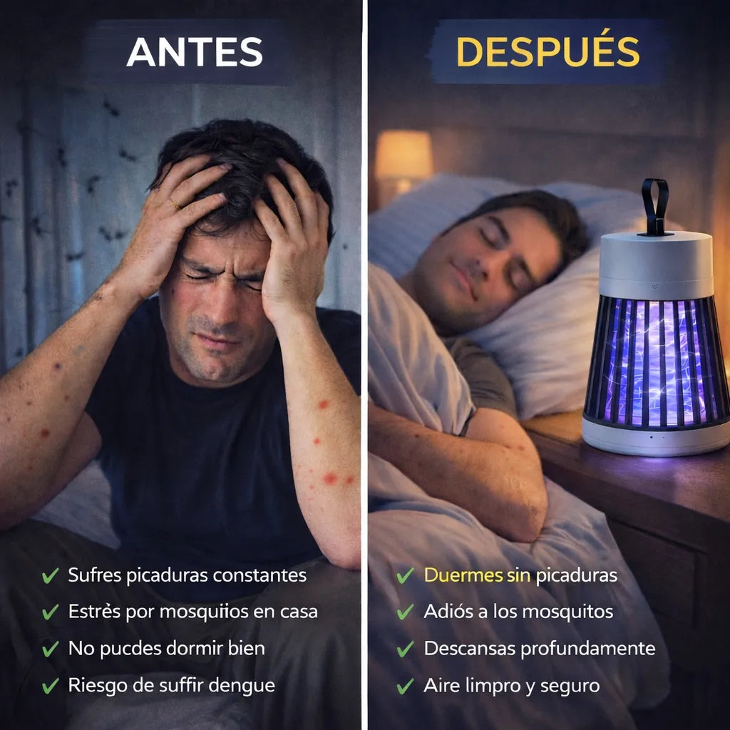 LÁMPARA MATAMOSCOS X3