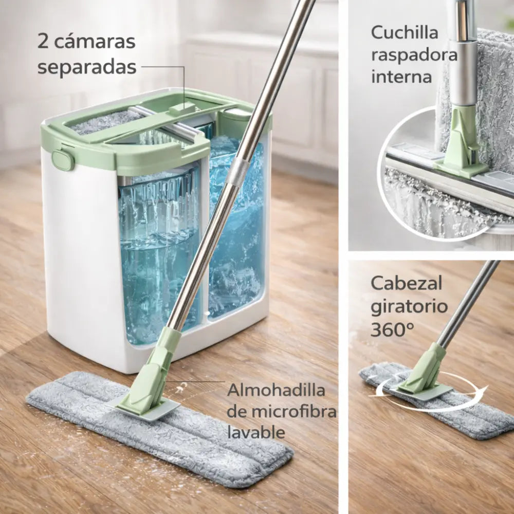 TRAPEADOR MICROFIBRA Y ESCURRIDOR