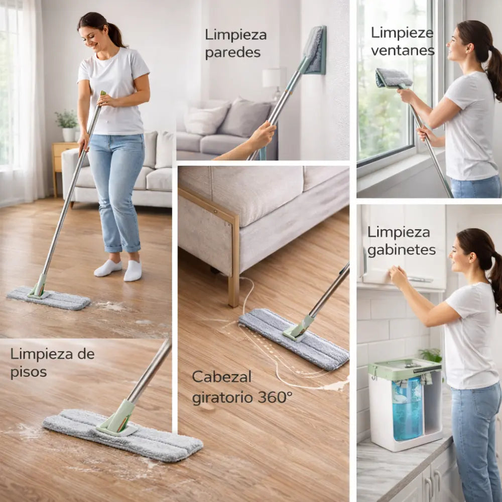 TRAPEADOR MICROFIBRA Y ESCURRIDOR