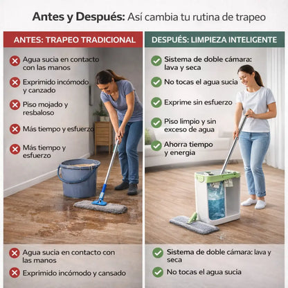 TRAPEADOR MICROFIBRA Y ESCURRIDOR