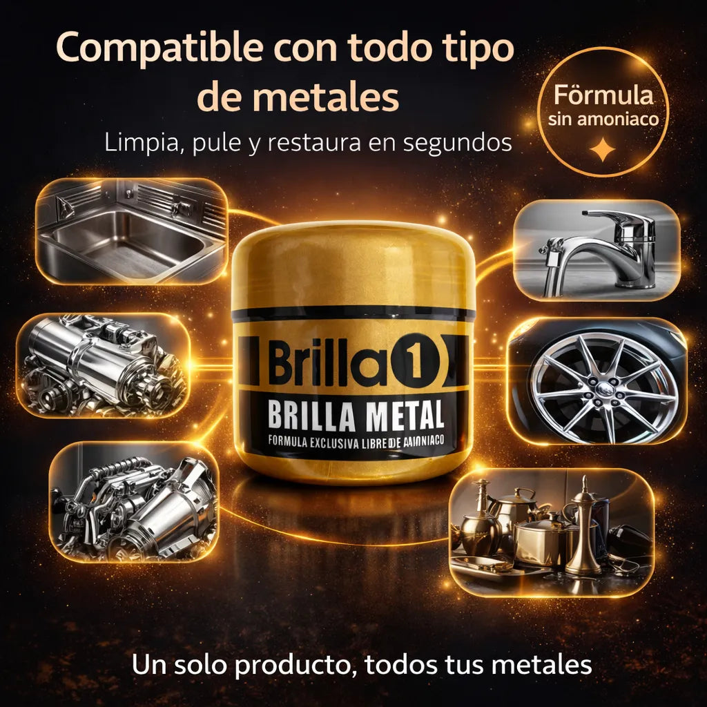 BRILLA METAL EN CREMA