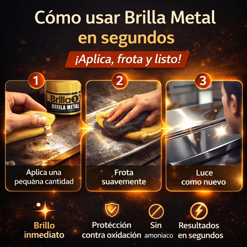 BRILLA METAL EN CREMA