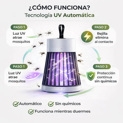 LÁMPARA MATAMOSCOS X3