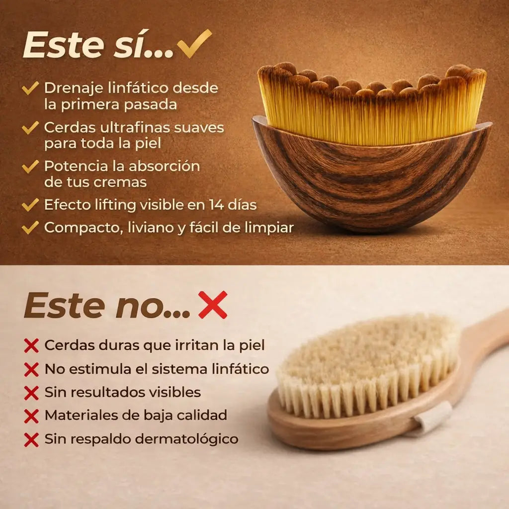 Cepillo para drenaje linfatico