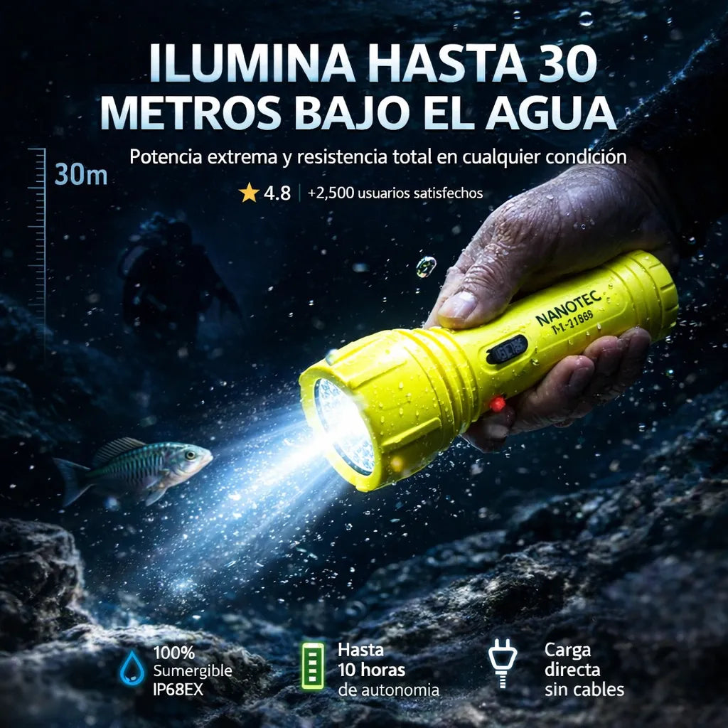 LINTERNA ACUÁTICA NANOTEC NT-L3166