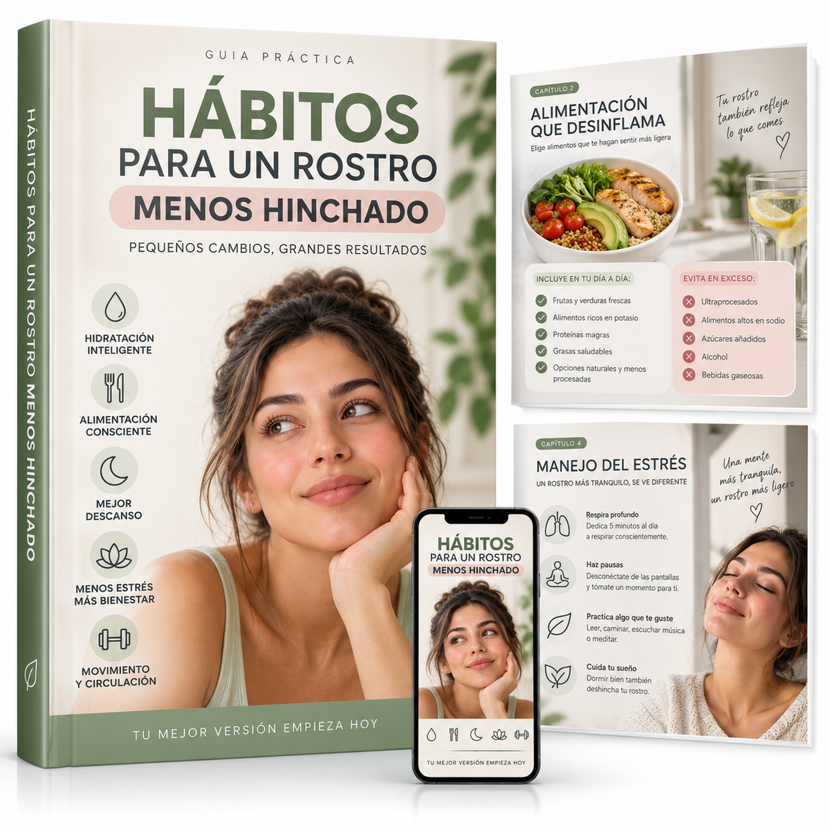 Guia de Alimentación Para desinchazon fácial