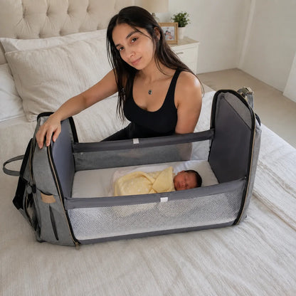 Bolso con cuna para bebes