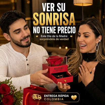 JOYERO CON ROSA