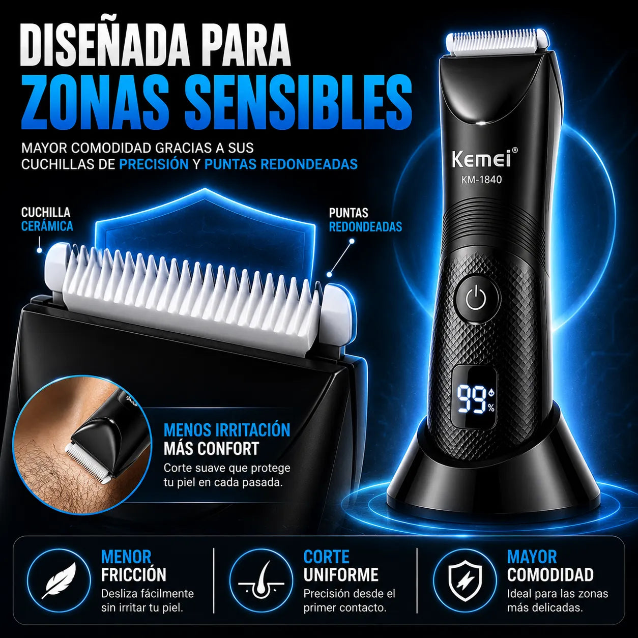 Máquina Rasuradora Kemei