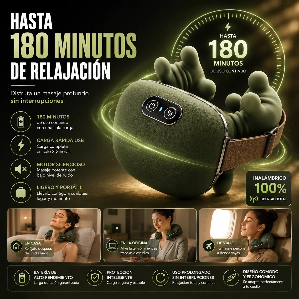 MASAJEADOR RELAJANTE DE CUELLO