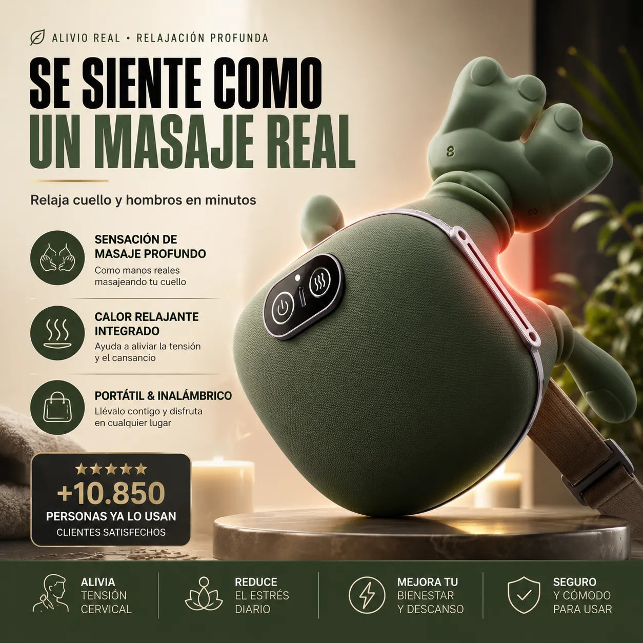 MASAJEADOR RELAJANTE DE CUELLO