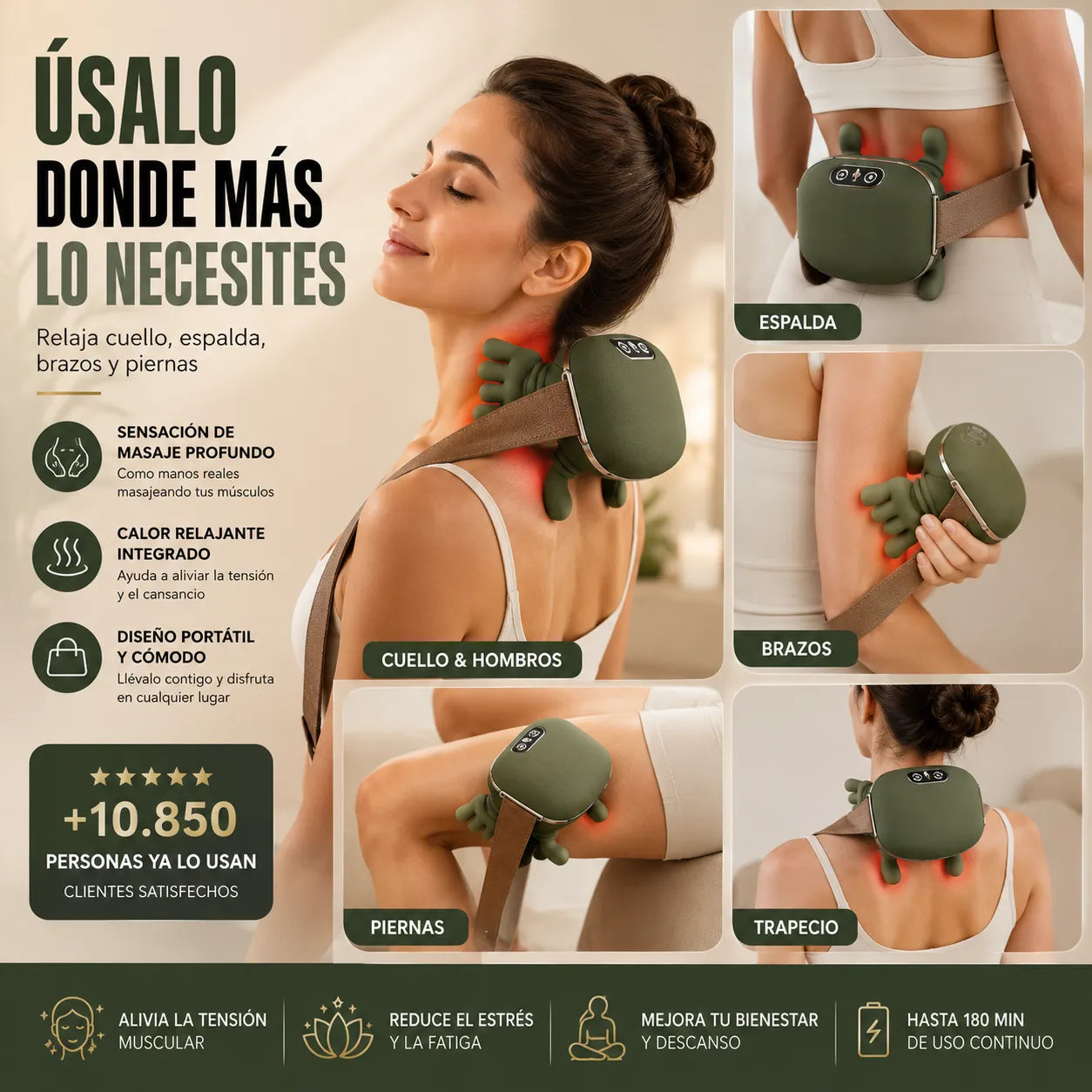 MASAJEADOR RELAJANTE DE CUELLO