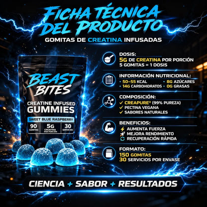 BEAST BITES GOMITAS DE CREATINA