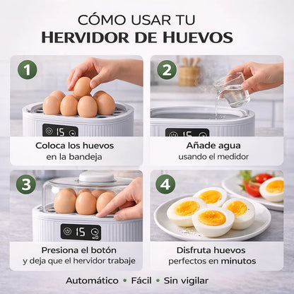 Hervidora De Huevos x6
