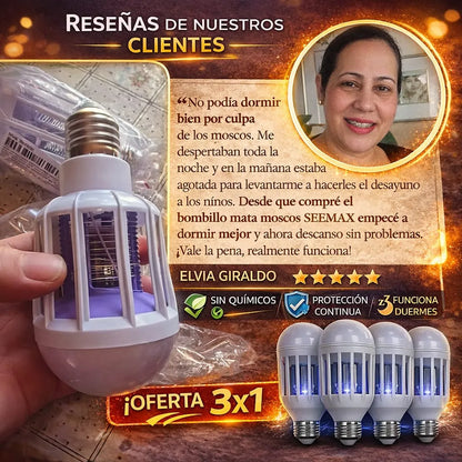BOMBILLO MATA MOSCA SEEMAX E27 X3