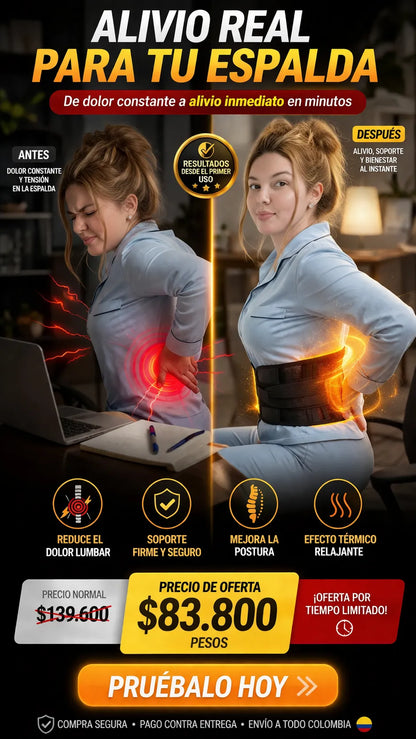 Faja Termica Lumbalgia Turmalina
