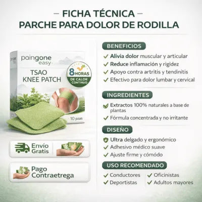 Parches Medicinales Alivia Dolor Rodilla