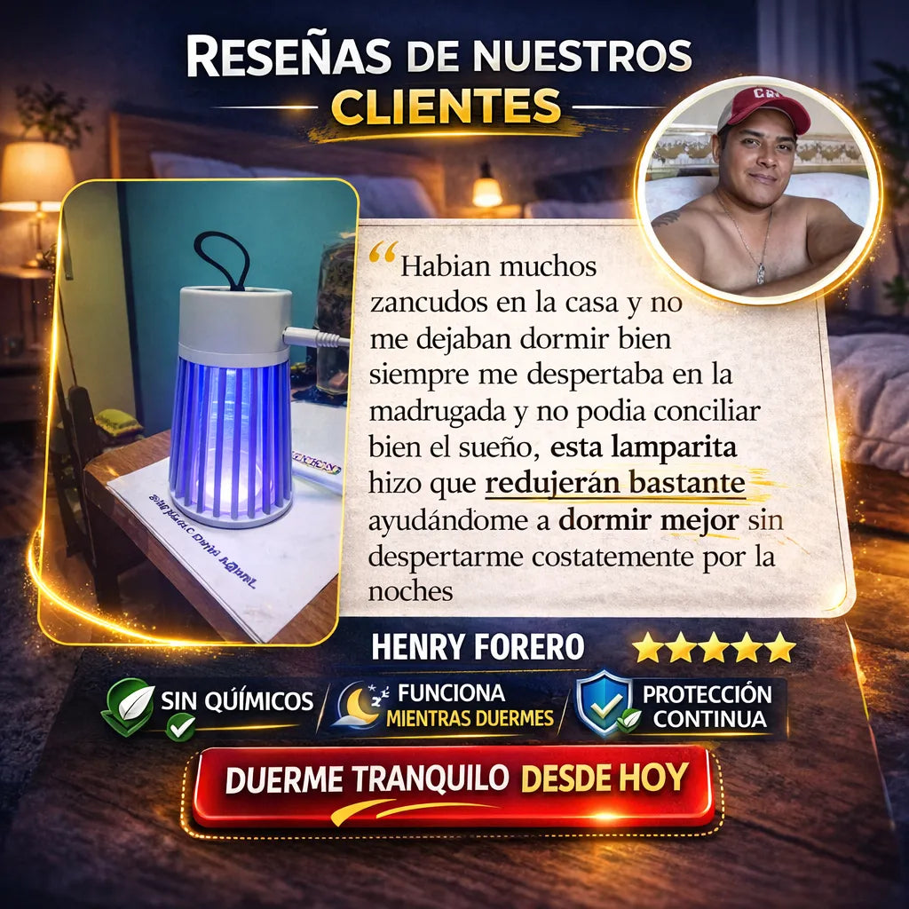 LÁMPARA MATAMOSCOS X3