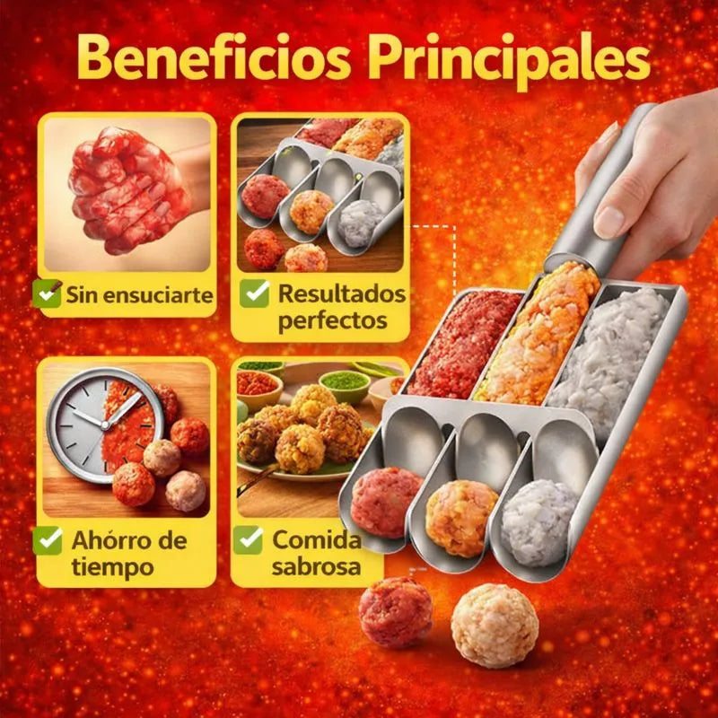 CUCHARA PARA ALBONDIGAS EN ACERO INOXIDABLE