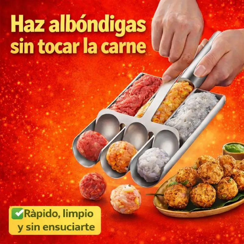 CUCHARA PARA ALBONDIGAS EN ACERO INOXIDABLE