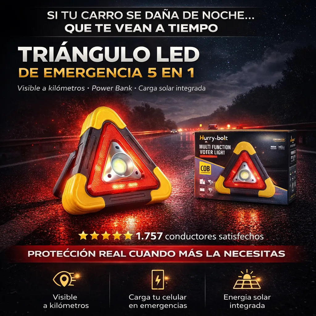 LÁMPARA CARRO TRIÁNGULO HB-6609