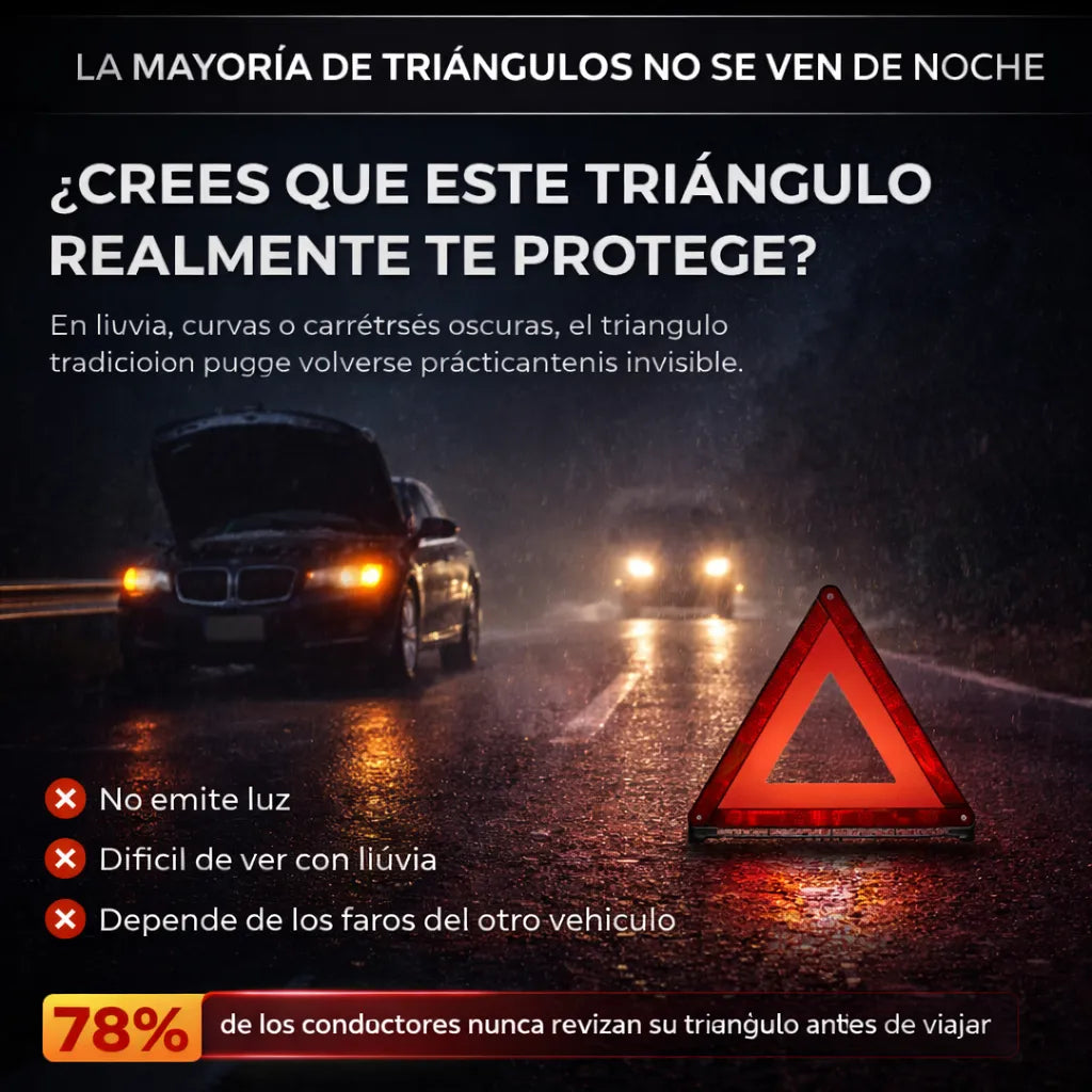 LÁMPARA CARRO TRIÁNGULO HB-6609