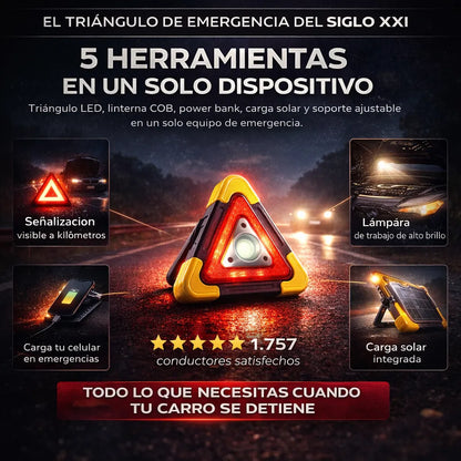 LÁMPARA CARRO TRIÁNGULO HB-6609