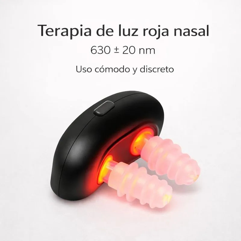 Dispositivo de terapia nasal luz roja