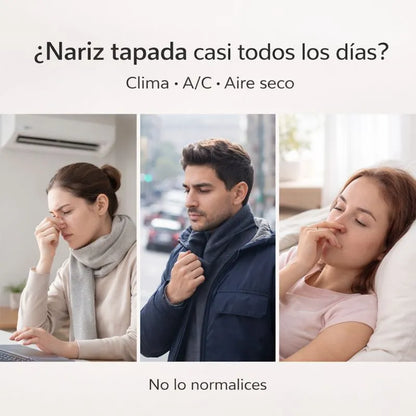 Dispositivo de terapia nasal luz roja