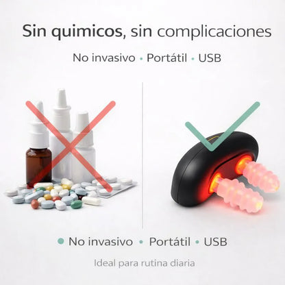 Dispositivo de terapia nasal luz roja