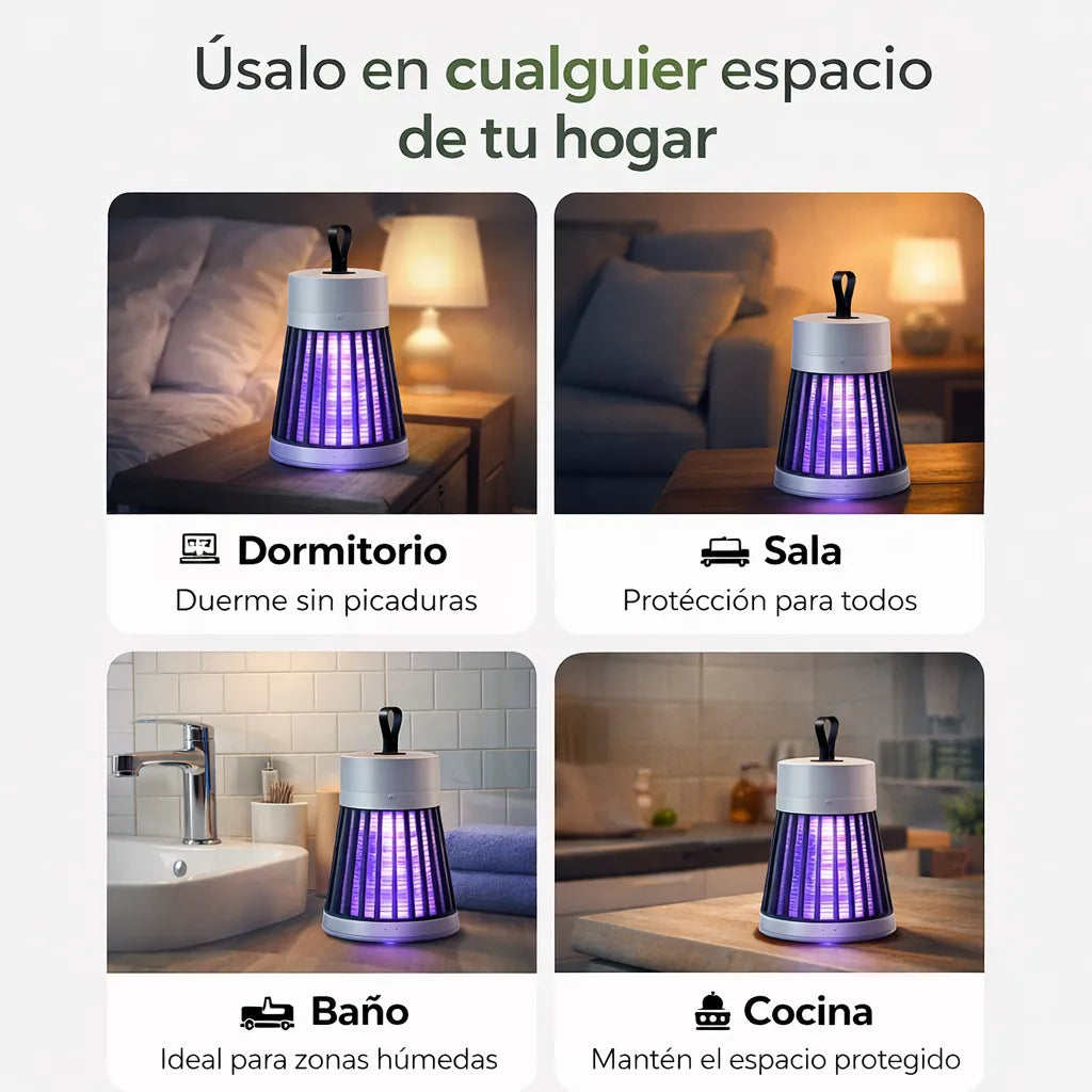 LÁMPARA MATAMOSCOS X3