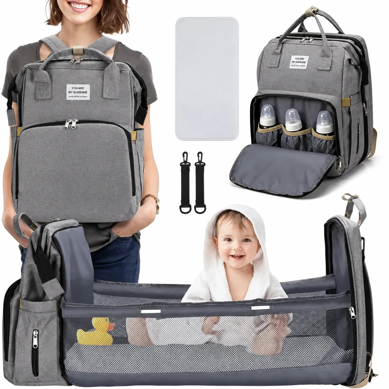 Bolso con cuna para bebes