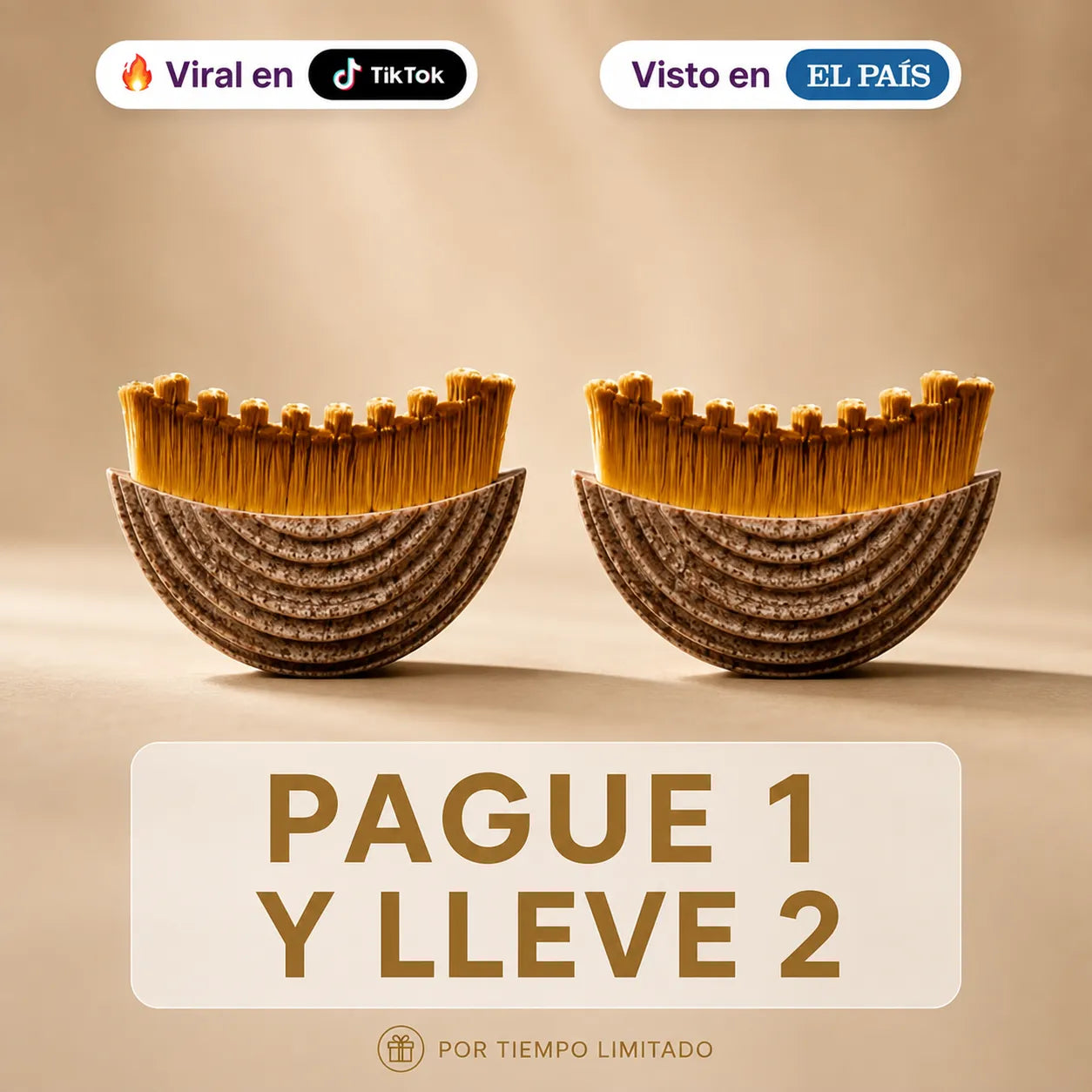Cepillo para drenaje linfatico