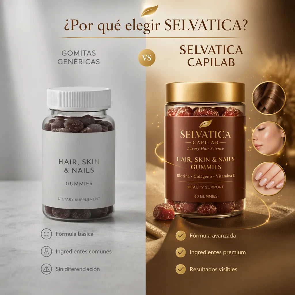GOMITAS SELVATICA CABELLO, UÑAS, PIEL