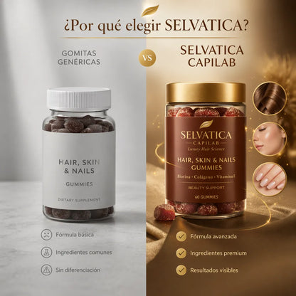 GOMITAS SELVATICA CABELLO, UÑAS, PIEL