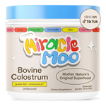 Miracle Moo Calostro Bovino | Apoya el Bienestar Digestivo | Con ImmunoLin® | 30 Porciones