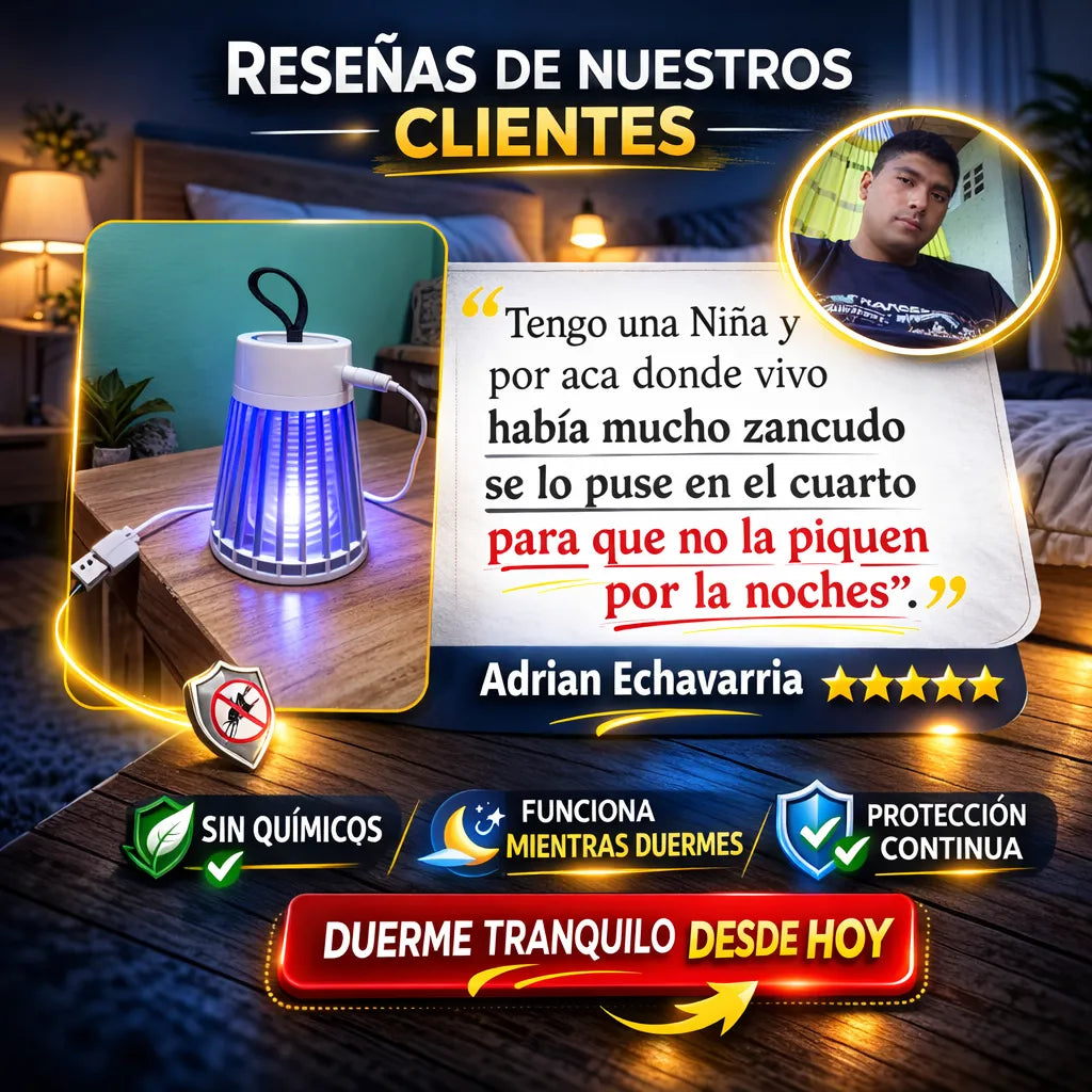 LÁMPARA MATAMOSCOS X3