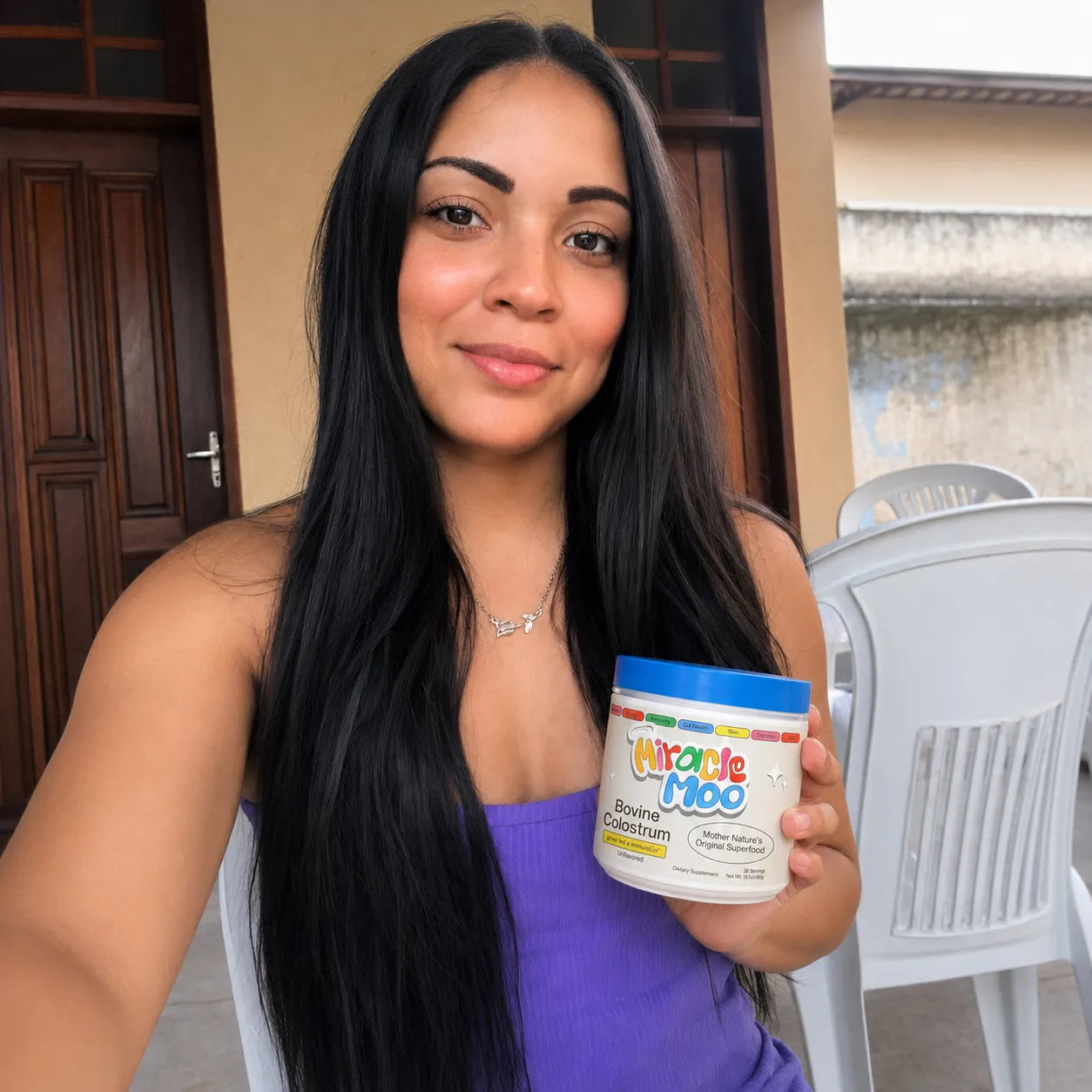 Persona mostrando Miracle Moo